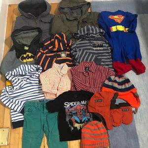 Boys lot 15 fall/winter play/school items size 3